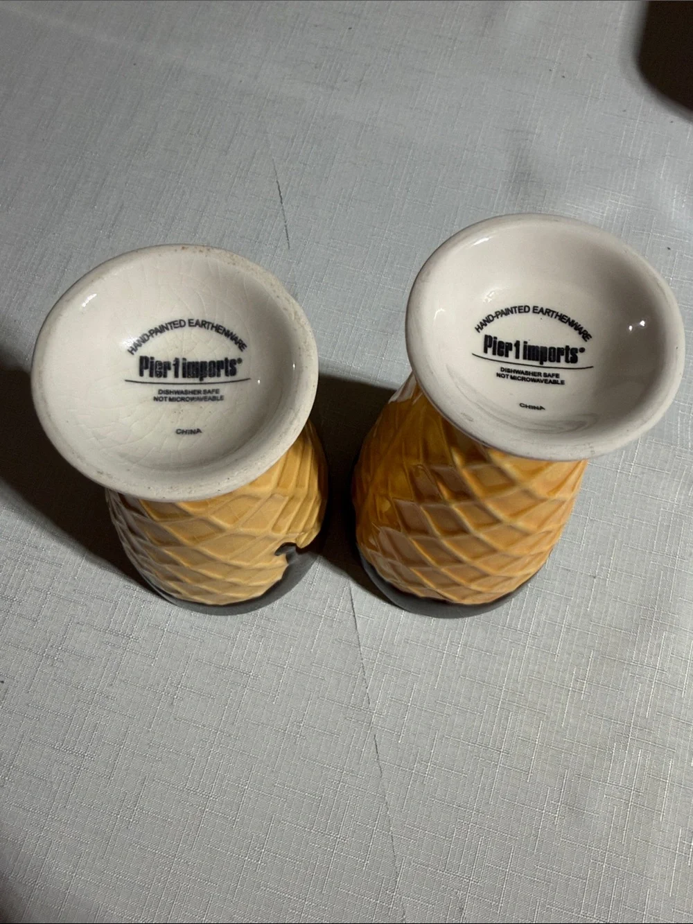 Whimsical Ice Cream Cone Ceramic Vases - Pink & Blue Interiors